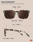 TIJN Polarized Classic Square Sunglasses for All