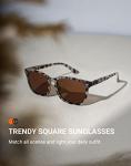 TIJN Polarized Classic Square Sunglasses for All