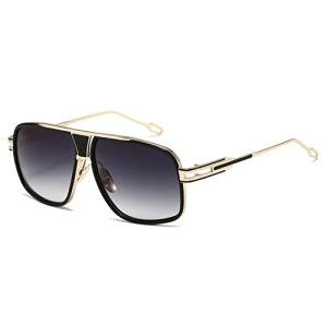 AEVOGUE Men's Big Frame Metal Punk Sunglasses