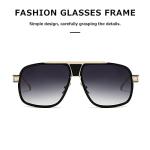 AEVOGUE Men's Big Frame Metal Punk Sunglasses