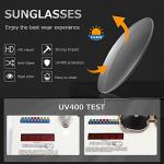 AEVOGUE Men's Big Frame Metal Punk Sunglasses