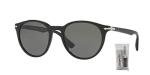 Persol PO3152S Black Polarized Round Sunglasses for Men