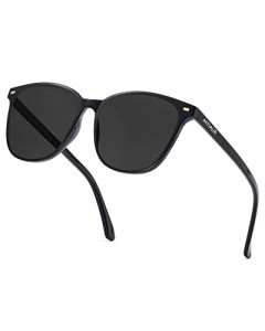 Myiaur Women's Polarized Square Mirrored Sunglasses