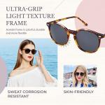 DUCO Women's Retro Round Polarized Sunglasses