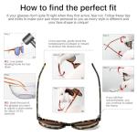 DUCO Women's Retro Round Polarized Sunglasses