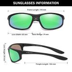 FAGUMA Men's Polarized Sports Sunglasses with UV400 Protection