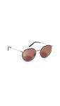 Oliver Peoples Casson Soft Gold Black Sunglasses