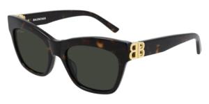 Balenciaga BB0132S Avana Green Designer Sunglasses