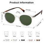 SOJOS Small Round Classic Polarized Sunglasses