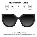 Mosanana Trendy Cat Eye Sunglasses for Women