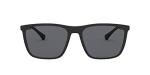 Emporio Armani EA4150 Black/Grey Rectangular Sunglasses