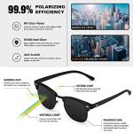 FURISHQI 4 Pack Polarized Retro Sunglasses