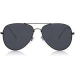 SOJOS Classic Polarized Aviator Sunglasses - Black/Grey