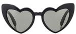 Yves Saint Laurent Black Rectangular Sunglasses, 54