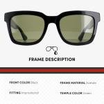 Gucci GG0001SN Elegant Square Frame Sunglasses