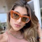 FEISEDY Retro Cat Eye Square Sunglasses B2902