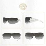 Versace VE2054 Silver/Grey Gradient Square Sunglasses with Accessories