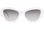 Prada PR 7 YSF White Sunglasses for Asian Fit