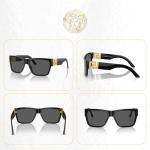 Versace VE4296 Black/Grey Square Sunglasses + Accessory Kit