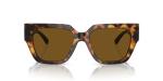 Versace Women's Havana Frame Sunglasses with Polarized Lenses