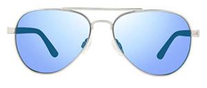 Revo Raconteur Polarized Aviator Sunglasses - Blue Lens