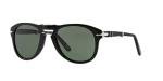 Persol PO0714 Black/Green Aviator Sunglasses, 54 mm