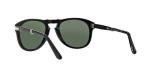 Persol PO0714 Black/Green Aviator Sunglasses, 54 mm