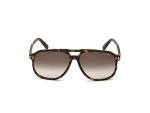 Tom Ford FT0753 Dark Havana Pilot Sunglasses