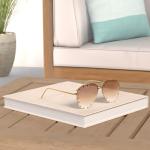 Dollger Oversized Rimless Aviator Sunglasses for Women