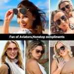 Dollger Oversized Rimless Aviator Sunglasses for Women
