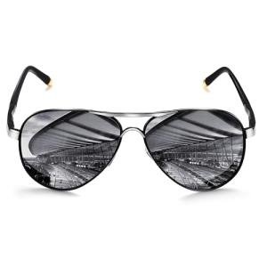 ROCKNIGHT Polarized Aviator Sunglasses with Silver Mirror