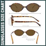 BOTEN Retro 90s Oval Sunglasses for Trendy Style