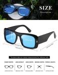 Trendy Retro Oversize Square Sunglasses K1337