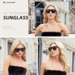 GLINDAR UV400 Oversized Polarized Shield Sunglasses
