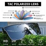 GLINDAR UV400 Oversized Polarized Shield Sunglasses