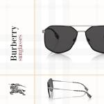 Burberry Ozwald Hexagonal Sunglasses with Accessory Kit