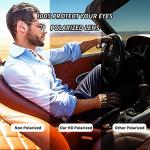 GLINDAR UV400 Oversized Polarized Shield Sunglasses