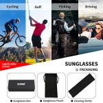 GLINDAR UV400 Oversized Polarized Shield Sunglasses