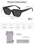 SOJOS Polarized Cat Eye Sunglasses for Everyone