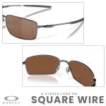 Oakley Square Wire 60MM Polarized Sunglasses Bundle
