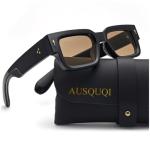 AUSQUQI Trendy Thick Frame Square Sunglasses