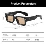 AUSQUQI Trendy Thick Frame Square Sunglasses