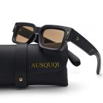AUSQUQI Trendy Thick Frame Square Sunglasses