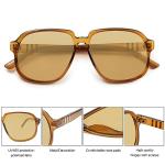 SOJOS Retro Oversized Polarized Sunglasses for Everyone