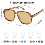 SOJOS Retro Oversized Polarized Sunglasses for Everyone