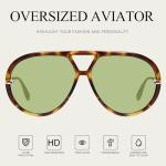 Mosanana Oversized Retro Aviator Sunglasses for All