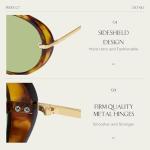 Mosanana Oversized Retro Aviator Sunglasses for All