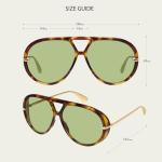Mosanana Oversized Retro Aviator Sunglasses for All