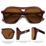 VANLINKER Retro 70s Square Polarized Sunglasses