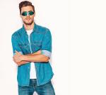 FEISEDY Men's Vintage Polarized Aviator Sunglasses
